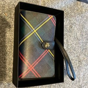 Ralph lauren plaid wallet